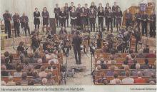 Foto vom Konzert des Ludwigsburger Motettenchors vom 22.12.2015 in der Stadtkirche: Weihnachtsoratorium I-III von J. S. Bach.