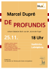 Plakat zum Konzert „De Profundis” am 25.11.2018 mit dem Ludwigsburger Motettenchor in der Stadtkirche Ludwigsburg