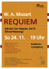 Plakat Konzert am 24.11.2019 in der Stadtkirche Ludwigsburg: Mozart: Requiem