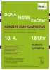 Plakat Konzert am 10.04.2020 in der Stadtkirche Ludwigsburg: Dona nobis pacem